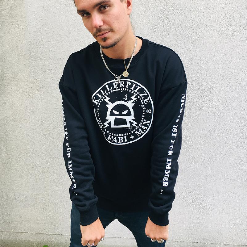 Hip Sweater Kreislogo Sweater Schwarz