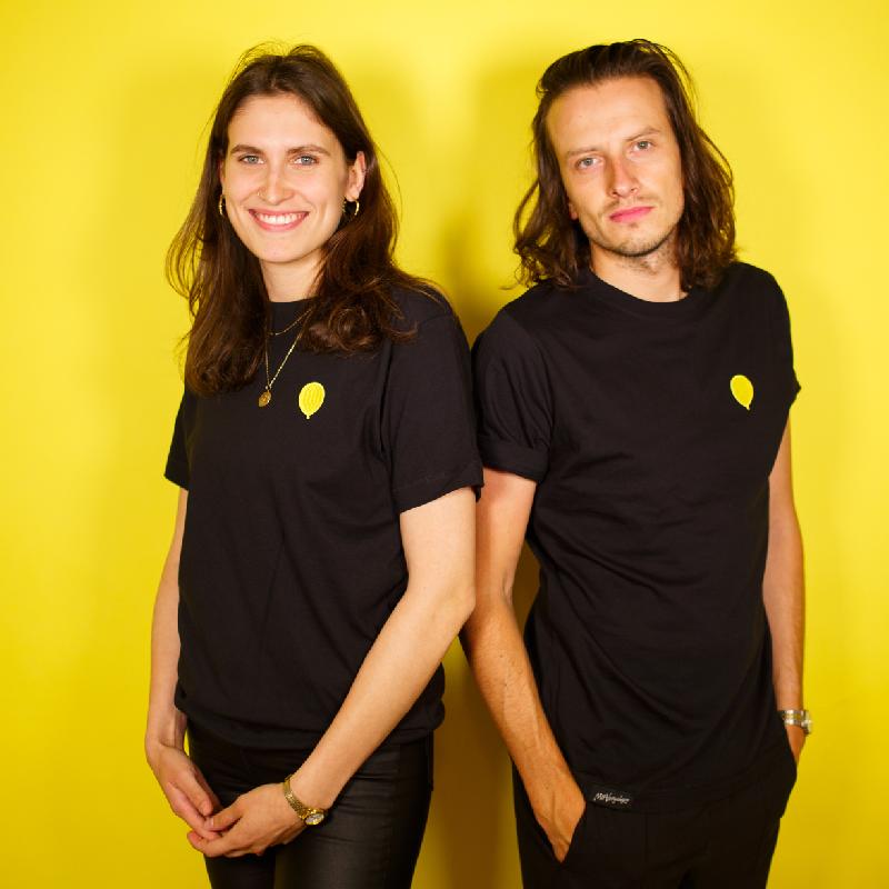 Mit Vergnügen T-Shirt Schwarz
