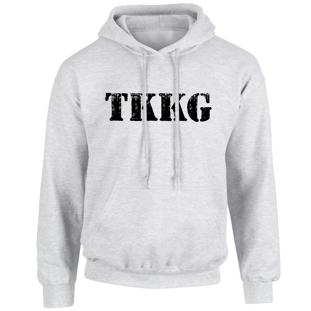 TKKG Logo-Hoodie Version schwarz unisex Hoodie grau meliert