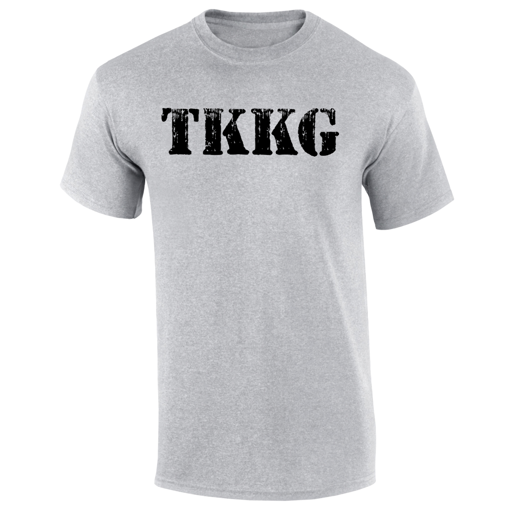 TKKG Logo-Shirt Version schwarz unisex T-Shirt grau meliert